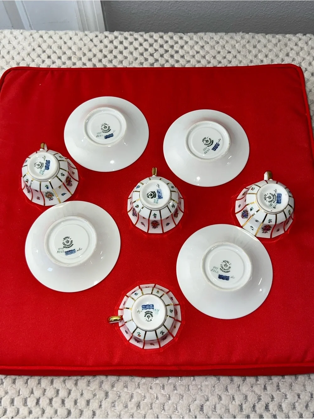 vintage cup and saucer set in this specific Royal Copenhagen 